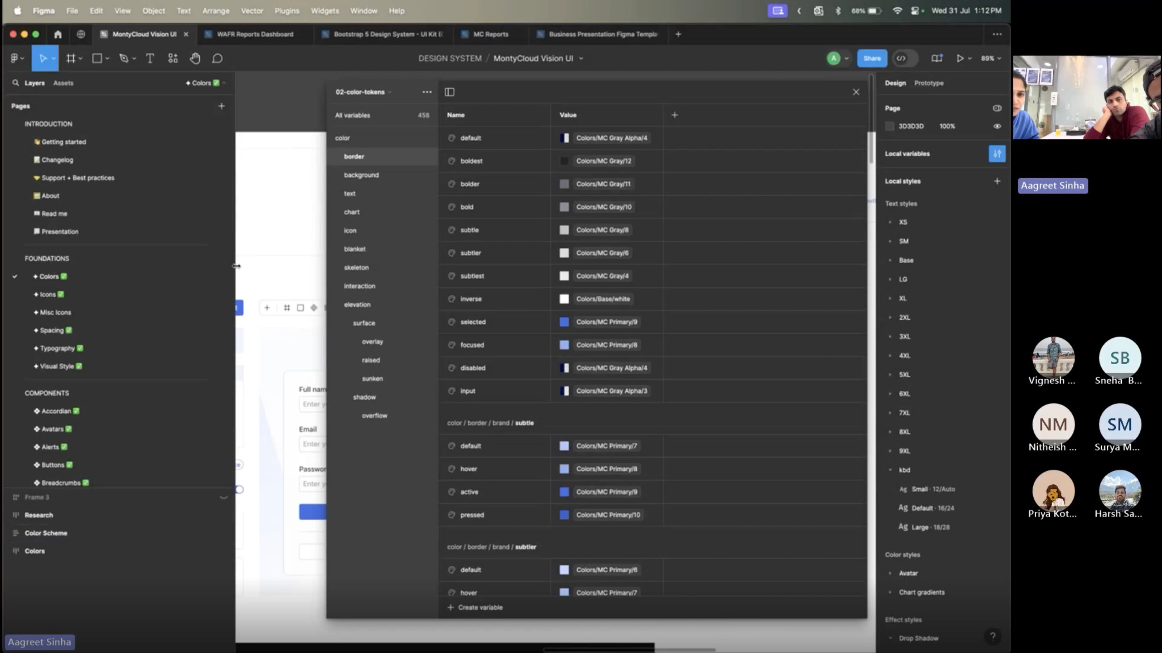 Vision UI: Token architecture in the MontyCloud design system