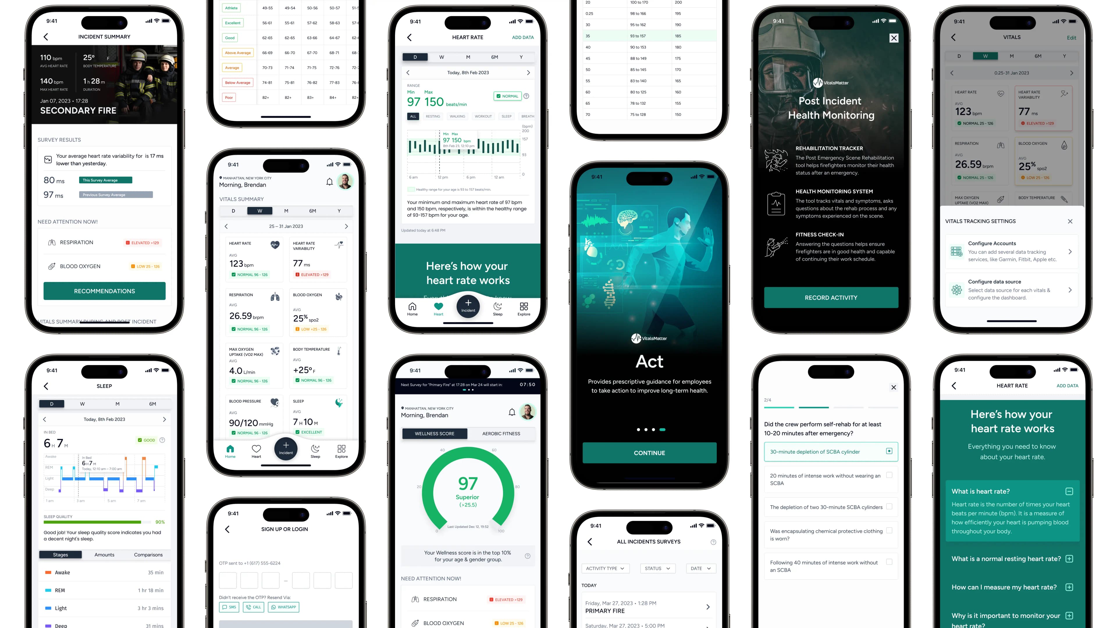 Vitals Matter — Firefighter Health Monitoring MVP preview