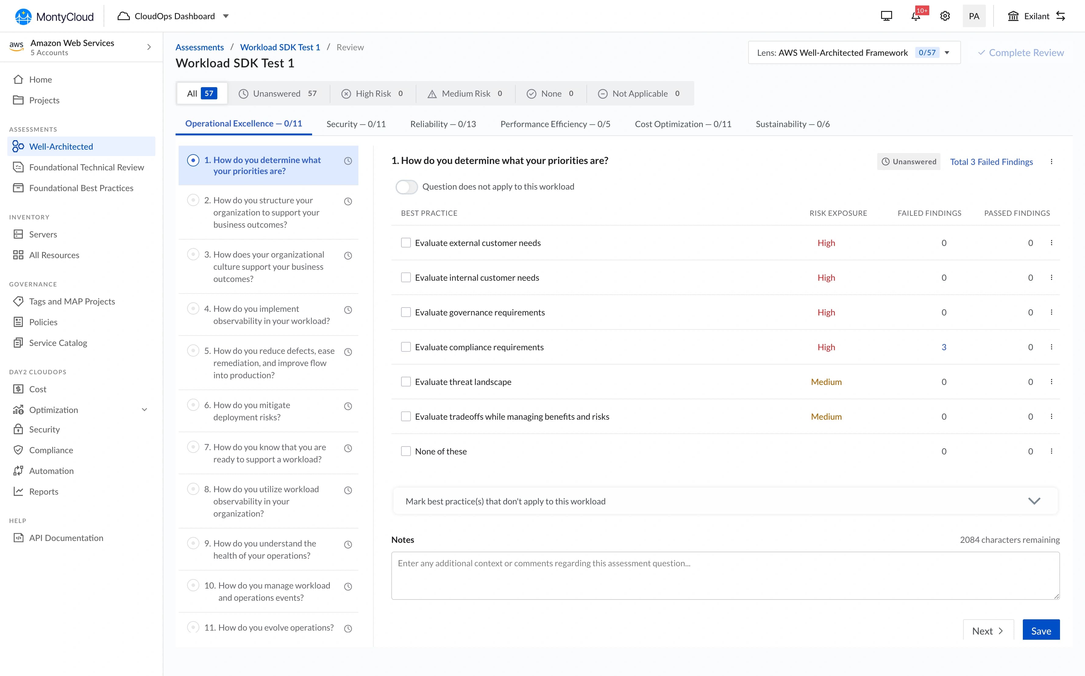 WAFR Checks — Building Question-Level Tracking from Zero