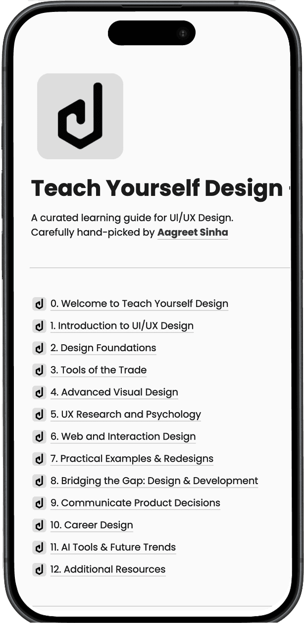 Teach Yourself Design website preview